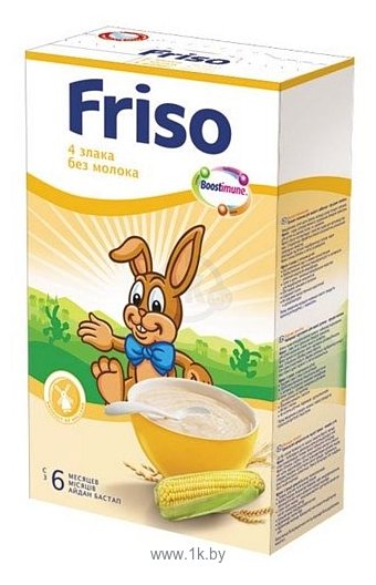 Фотографии Friso 4 злака без молока, 250 г