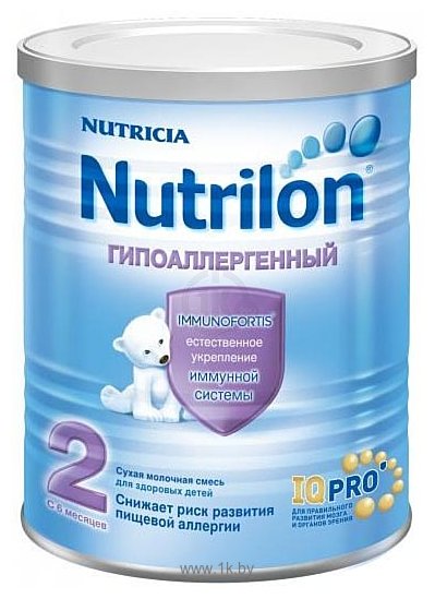 Фотографии Nutrilon Гипоаллергенный 2 c пребиотиками IMMUNOFORTIS, 400 г