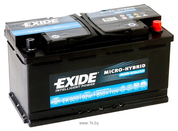Фотографии Exide Micro-Hybrid AGM EK920 (92Ah)