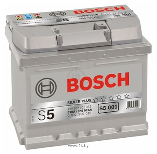 Фотографии Bosch S5 Silver Plus S5001 552401052 (52Ah)