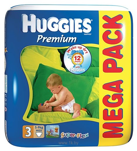 Фотографии Huggies Super Flex Premium 3 (5-9 кг) Mega Pack 84 шт