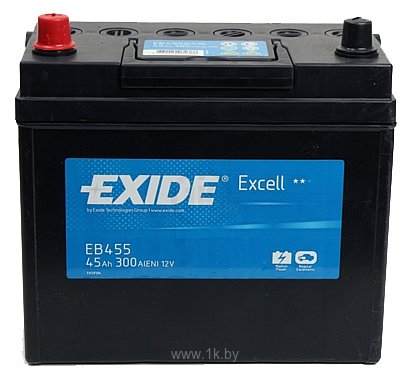 Фотографии Exide Excell EB455 L+ (45Ah)