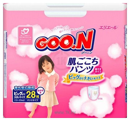 Фотографии GOON PREMIUM XXL girl (13-25 кг) Mega Pack 28 шт