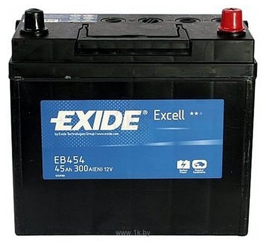 Фотографии Exide Excell EB454 R+ (45Ah)