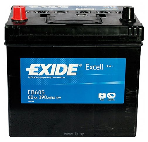 Фотографии Exide Excell EB605 L+ (60Ah)