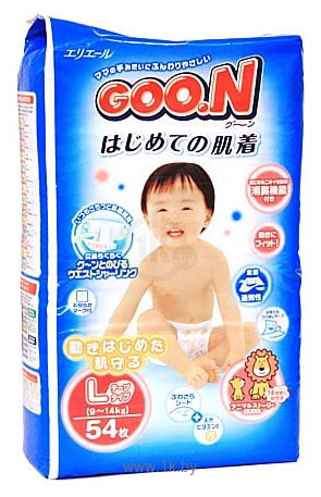 Фотографии GOON PREMIUM L (9-14 кг) Mega Pack 54 шт