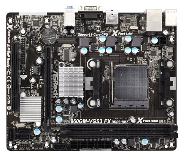 Фотографии ASRock 960GM-VGS3 FX