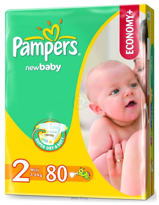 Фотографии Pampers New Baby 2 Mini (3-6 кг) 80 шт