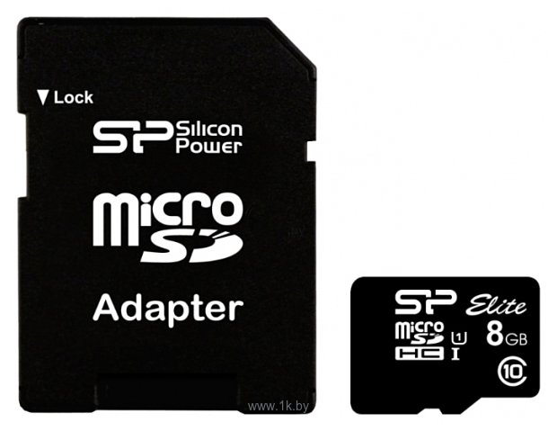 Фотографии Silicon Power microSDHC SP008GBSTHBU1V10SP 8GB (с адаптером)