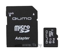 Фотографии Qumo microSDXC Class 10 UHS Class 1 64GB + SD adapter