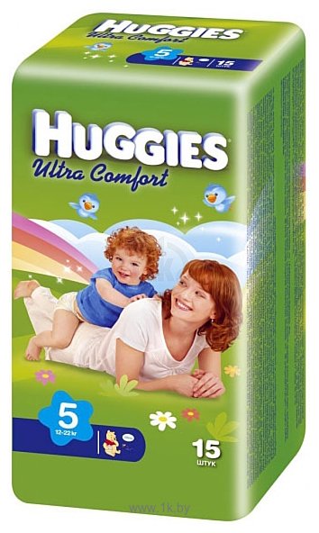 Фотографии HUGGIES Ultra Comfort 5 (12-22 кг) 15 шт
