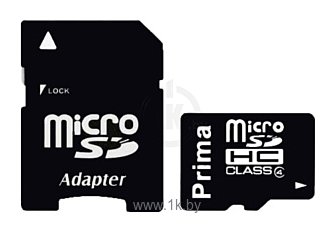 Фотографии Prima microSDHC Class 4 8GB + SD adapter