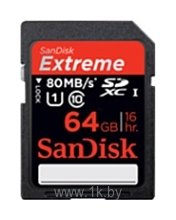 Фотографии Sandisk Extreme SDXC UHS Class 1 80MB/s 64GB