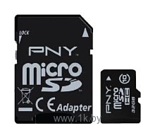 Фотографии PNY microSDHC Class 10 8GB + SD adapter