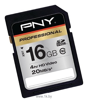 Фотографии PNY Professional SDHC class 10 20MB/s 16GB