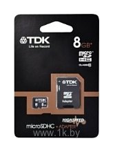 Фотографии TDK microSDHC Class 10 8GB + SD Adapter