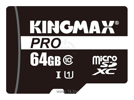 Фотографии Kingmax microSDXC PRO Class 10 UHS-I U1 64GB + SD adapter