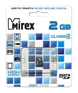 Фотографии Mirex microSD Class 4 2GB