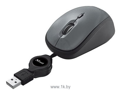 Фотографии Trust Yvi Retractable Mouse black USB