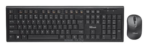 Фотографии Trust Nola Wireless Keyboard black USB