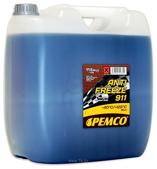 Фотографии Pemco Antifreeze 911 (-40) 10л