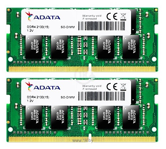 Фотографии ADATA DDR4 2133 SO-DIMM 32Gb (Kit 2x16Gb)