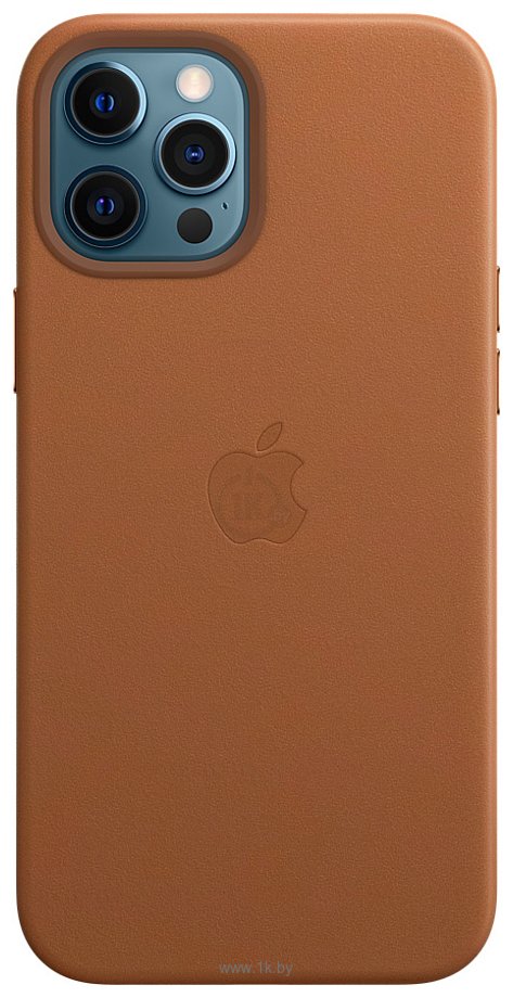 Фотографии Apple MagSafe Leather для iPhone 12 Pro Max (золотисто-коричневый)