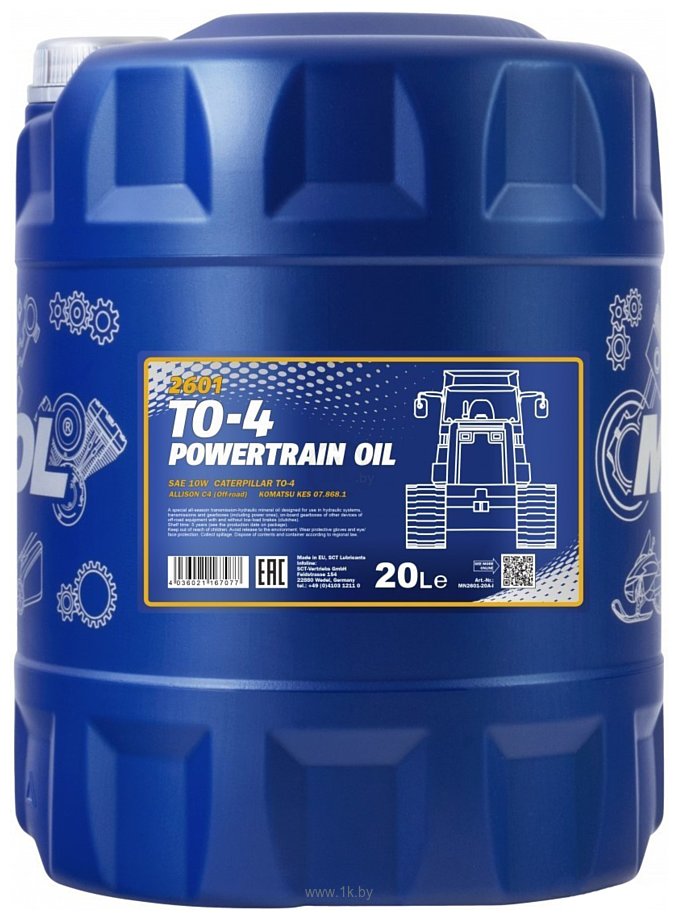 Фотографии Mannol TO-4 Powertrain Oil 10W MN2601-20 20л