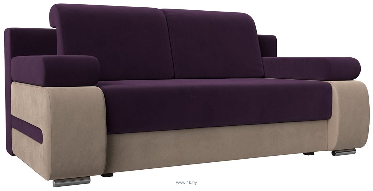 Фотографии Лига диванов Денвер 115532 (велюр, фиолетовый/бежевый) Фотографии Лига диванов Денвер 115532 (велюр, фиолетовый/бежевый)