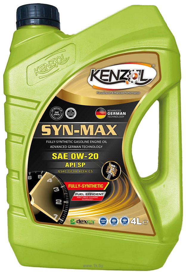 Фотографии Kenzol Syn-Max SAE 0W-20 API SP Dexos 1 4л