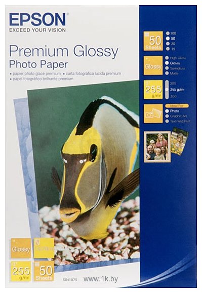 Фотографии Epson Premium Glossy Photo Paper 13x18 50 листов (C13S041875)