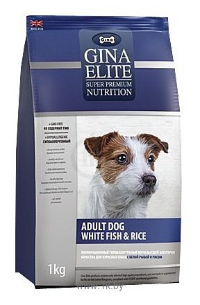 Фотографии Gina Elite (12 кг) Adult Dog White Fish & Rice