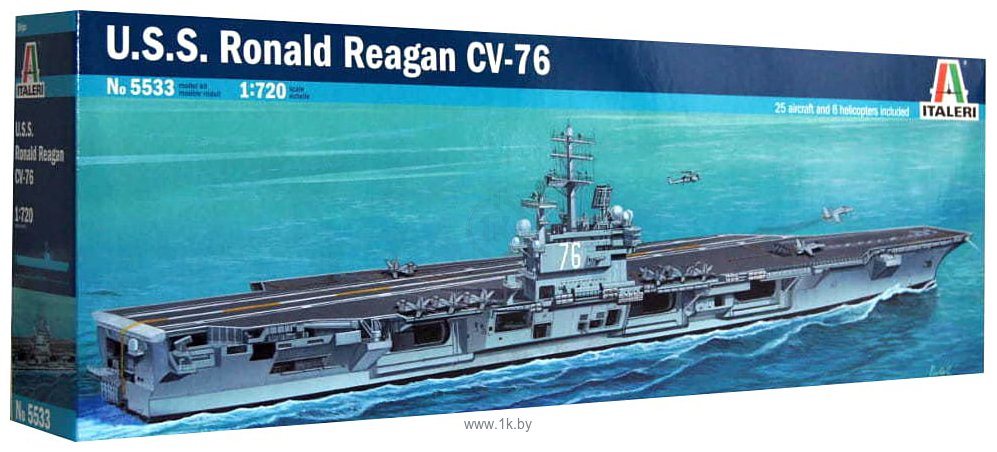 Фотографии Italeri 5533 Американский авианосец U.S.S. Ronald Reagan CVN-76