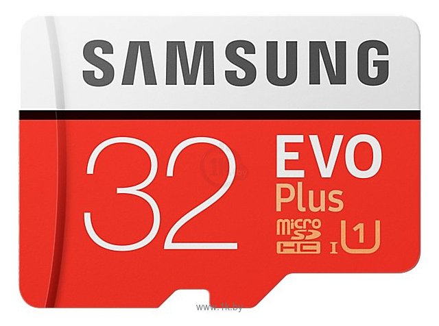 Фотографии Samsung microSDHC EVO Plus 95MB/s 32GB + SD adapter