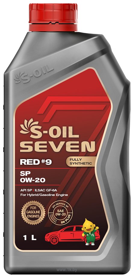 Фотографии S-OIL SEVEN RED #9 SP 0W-20 1л