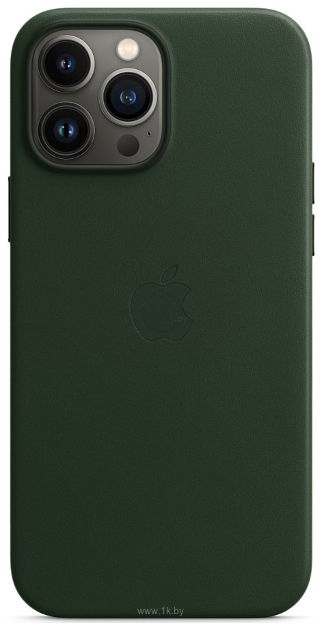 Фотографии Apple MagSafe Leather Case для iPhone 13 Pro Max (зеленая секвойя)