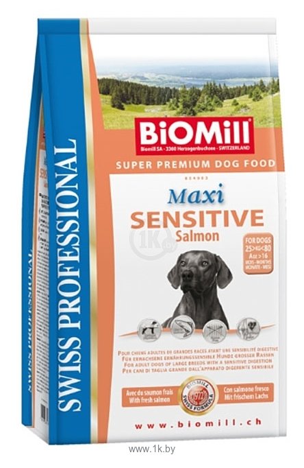 Фотографии Biomill Swiss Professional Maxi Sensitive Salmon (3 кг)