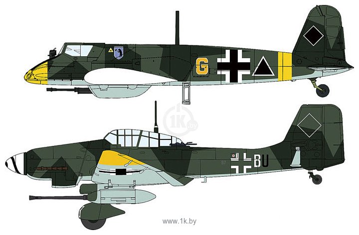 Фотографии Hasegawa Henschel Hs129B-1/2 & Junkers Ju87G (2 kits)