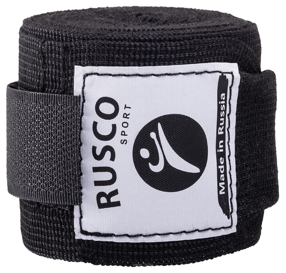 Фотографии Rusco Sport Эластичный бинт для бокса (4.5 м, черный, 2 шт) RSC-12655