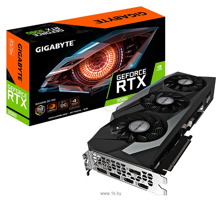 Фотографии GIGABYTE GeForce RTX 3080 10240MB GAMING OC (GV-N3080GAMING OC-10GD)