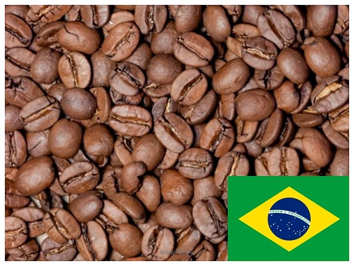 Фотографии Coffee Everyday Арабика Бразилия Желтый Бурбон молотый 1000 г