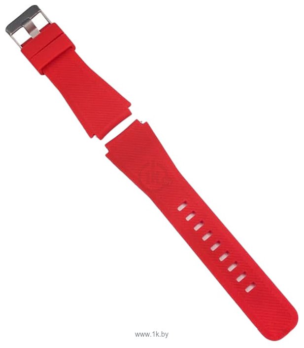 Фотографии KST силиконовый для Samsung Galaxy Watch 46mm (красный/черный)