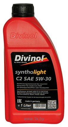 Фотографии Divinol Syntholight C2 5W-30 1л