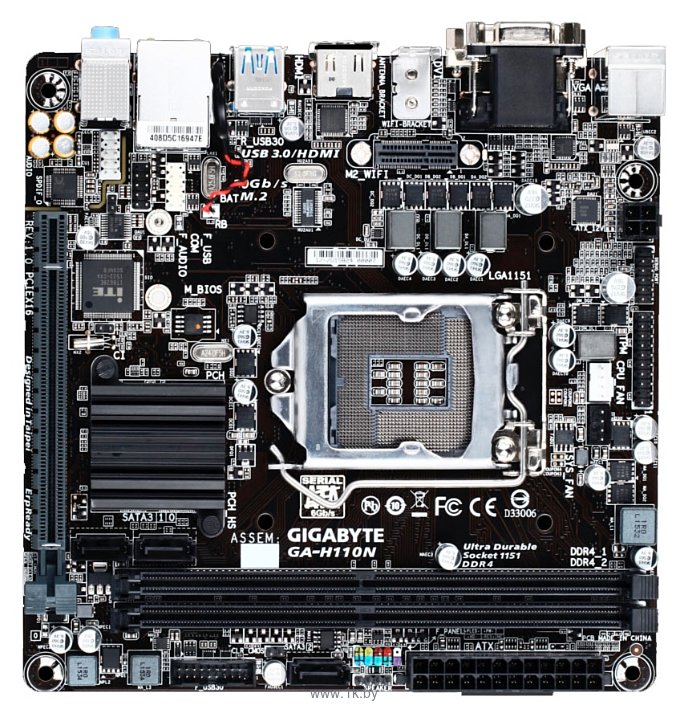 Фотографии GIGABYTE GA-H110N (rev. 1.0)