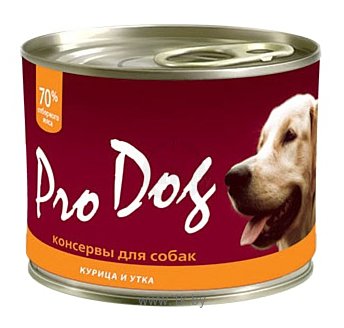 Фотографии Pro Dog Для собак курица и утка консервы (0.2 кг) 1 шт.