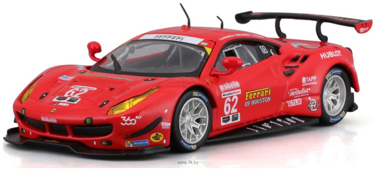 Фотографии Bburago Ferrari 488 GTE 2017 18-36301 (красный)