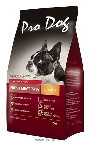 Фотографии Pro Dog Для собак средних пород с курицей сухой (15 кг)