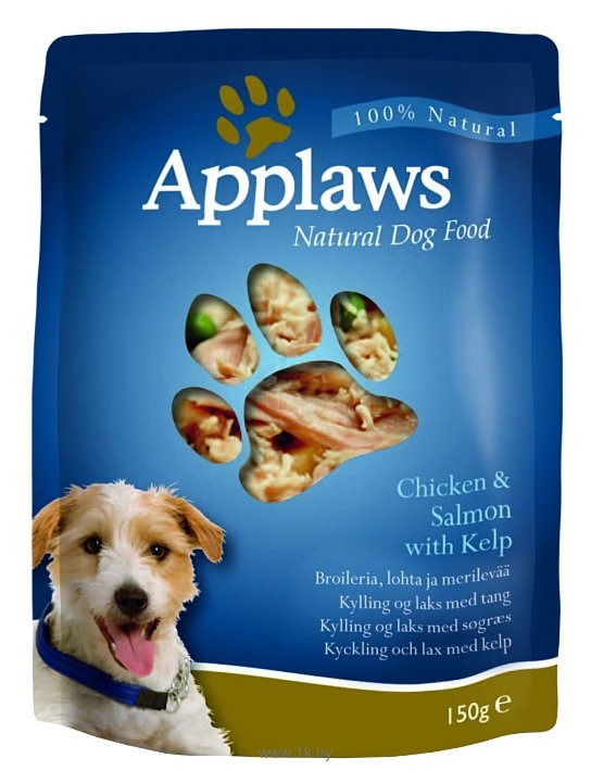 Фотографии Applaws Dog Pouch Chicken & Salmon with Kelp (0.15 кг) 18 шт.