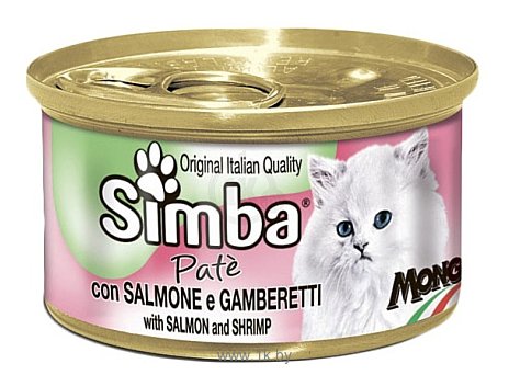 Фотографии Simba Паштет для кошек Лосось с креветками (0.085 кг) 24 шт.