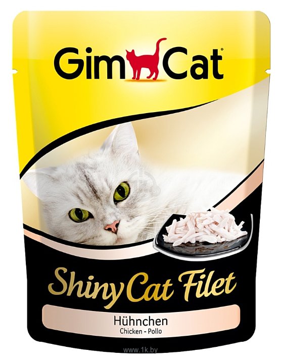 Фотографии GimCat ShinyCat Filet цыпленок (пауч 0.07 кг) 1 шт.